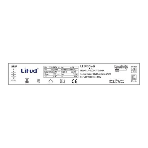DRIVER LED STUDIO LIFUD DIMEABLE 0-10V CON CABLE