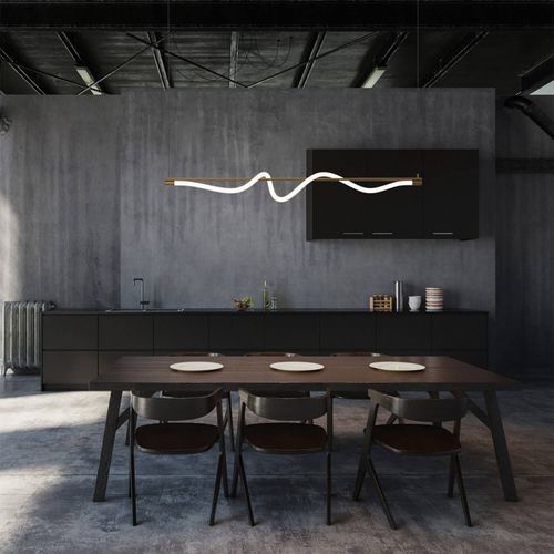 LÁMPARA COLGANTE LED STUDIO CURVE 17W LUZ CÁLIDA IP20