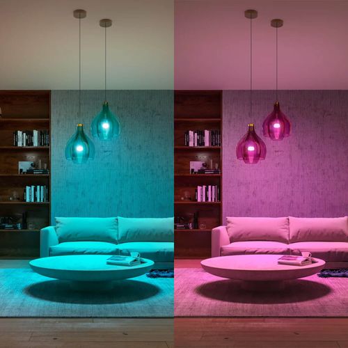 AMPOLLETA INTELIGENTE PHILIPS HUE E27 9W A60 RGB LUZ CÁLIDA A LUZ FRÍA