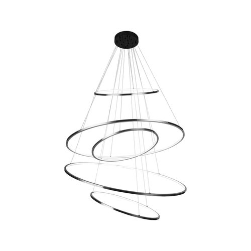 LÁMPARA COLGANTE LED STUDIO TEL AVIV 5 AROS 150W LUZ CÁLIDA ARO Ø100