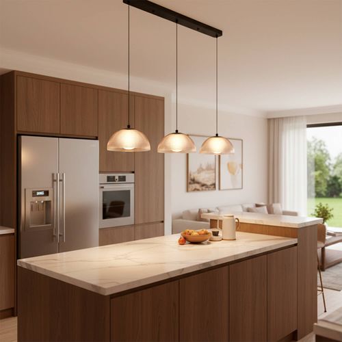 LÁMPARA COLGANTE LED STUDIO VALENTINA TRIPLE 24W LUZ CÁLIDA