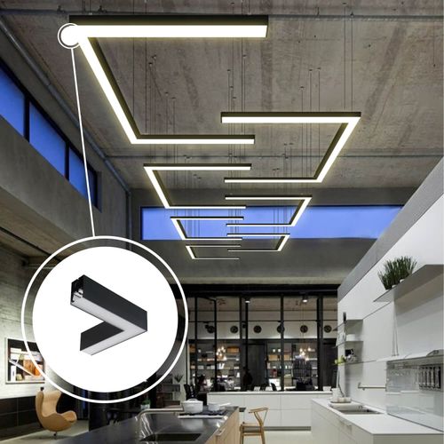 ACCESORIO CONECTOR EN L LED STUDIO PARA LÁMPARA COLGANTE LINEAL C15400098 20W LUZ CÁLIDA IP20 3000K H8 3