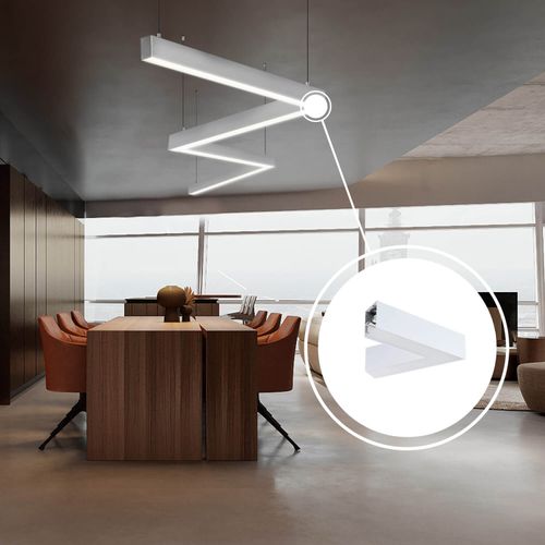 CONECTOR EN L LED STUDIO PARA LÁMPARA COLGANTE LINEAL C15400097 20W LUZ NEUTRA IP20