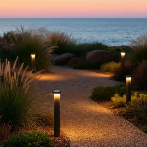 BOLLARD LED STUDIO POST 45 CM (RESISTENTE A LA CORROSIÓN SALINA) 10W LUZ CÁLIDA IP65