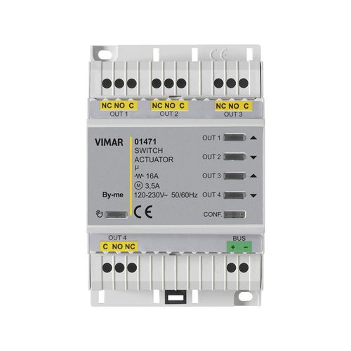 ACTUADOR VIMAR BY-ME PLUS DOMÓTICO MULTIFUNCIÓN 4OUT RELÉ