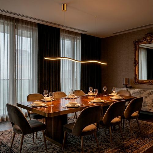 LÁMPARA COLGANTE LED STUDIO VARAL LINEAL LUZ CÁLIDA 36W