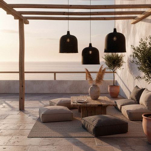 LÁMPARA COLGANTE LED STUDIO MIMBRE MIKONO 9W