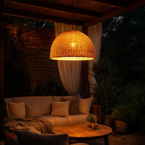 LÁMPARA COLGANTE LED STUDIO MIMBRE NISSI (SIN AMPOLLETA E27)