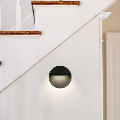 APLIQUÉ MURO LED STUDIO CIRCULAR SMALL 3W LUZ CÁLIDA IP54