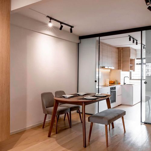 KIT RIEL MONOFÁSICO LED STUDIO 1 MT + 3 FOCOS RIEL FAIDHE