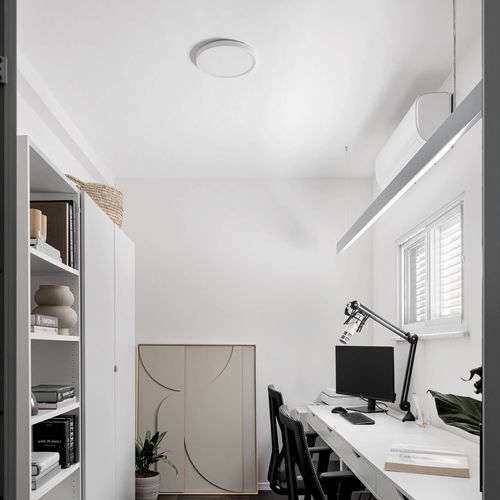 PLAFÓN SOBREPUESTO LED STUDIO REDONDO 18W LUZ CÁLIDA A FRÍA Ø23x2.5CM