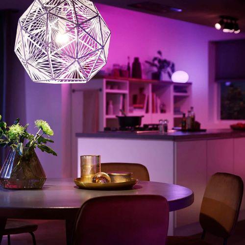 KIT AMPOLLETAS PHILIPS HUE 9W E27 RGB + INTERRUPTOR INALÁMBRICO + BRIDGE