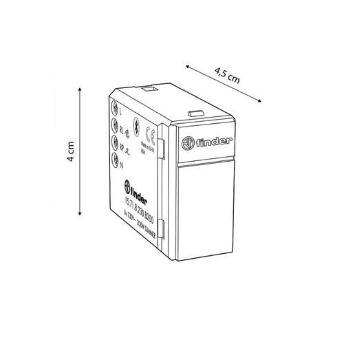 TELERRUPTOR ELECTRÓNICO FINDER YESLY DIMMER BLUETOOTH 200W