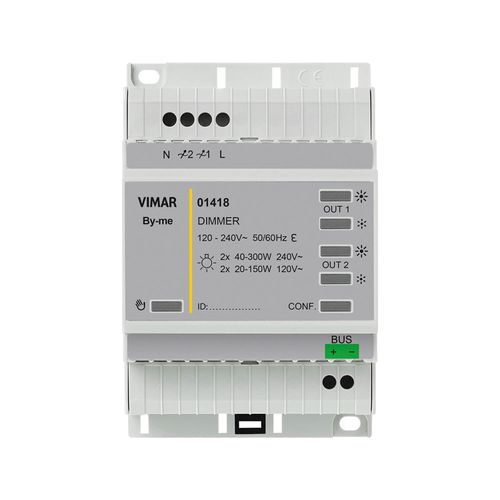 VARIADOR DOMÓTICO VIMAR BY-ME PLUS 2OUT200W LED