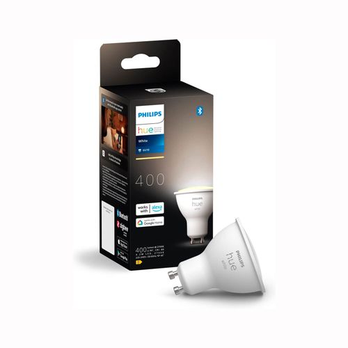 AMPOLLETA GU10 PHILIPS HUE 4.2W LUZ CÁLIDA DIMEABLE