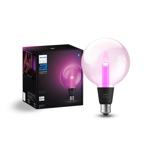 AMPOLLETA INTELIGENTE E27 PHILIPS HUE GLOBO XL G125 6.8W LUZ CÁLIDA A LUZ FRÍA Y RGB