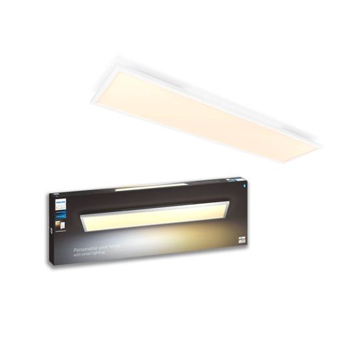 PLAFÓN RECTANGULAR PHILIPS HUE AURELLE 39W LUZ CÁLIDA A LUZ FRÍA IP20 H4.6 3x12 CM