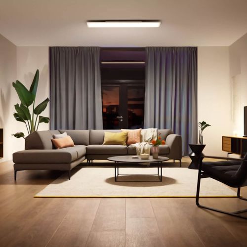 PLAFÓN RECTANGULAR PHILIPS HUE AURELLE 39W LUZ CÁLIDA A LUZ FRÍA IP20 H4.6 3x12 CM