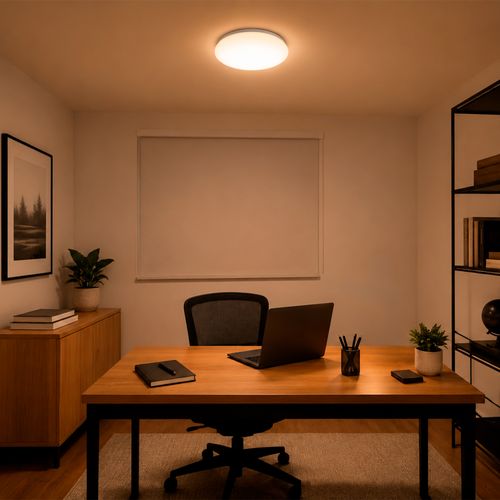 PLAFÓN PHILIPS MOIRE CIRCULAR 17W LUZ CÁLIDA Ø32x5CM