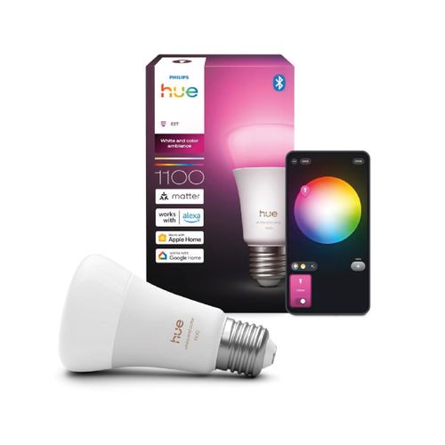 AMPOLLETA E27 PHILIPS HUE INTELIGENTE A60 8.1W LUZ RGB
