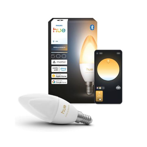 AMPOLLETA E14 PHILIPS HUE INTELIGENTE VELA B39 3.7W LUZ CÁLIDA/NEUTRA/FRÍA