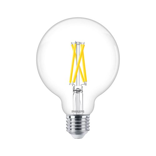 AMPOLLETA E27 PHILIPS FILAMENTO DIMEABLE G95 CCT 5.9W LUZ CÁLIDA (2200K) A CÁLIDA (2700K)