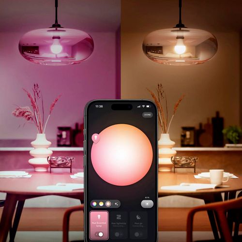KIT 2 AMPOLLETAS E27 PHILIPS HUE ESSENTIAL A60 8W LUZ CÁLIDA A LUZ FRÍA Y RGB + BRIDGE