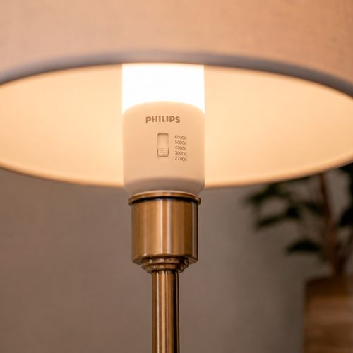 AMPOLLETA E27 PHILIPS STICK DIPSWITCH DIMEABLE 10W CCT LUZ CÁLIDA A FRÍA