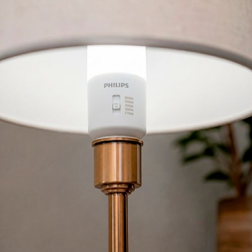AMPOLLETA E27 PHILIPS STICK DIPSWITCH DIMEABLE 14W CCT LUZ CÁLIDA A FRÍA