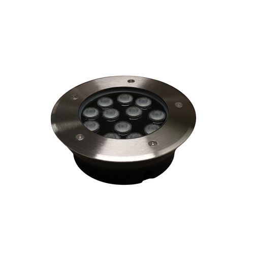 EMBUTIDO DE PISO LED STUDIO REDONDO COB 12W LUZ CÁLIDA (3000K) IP67