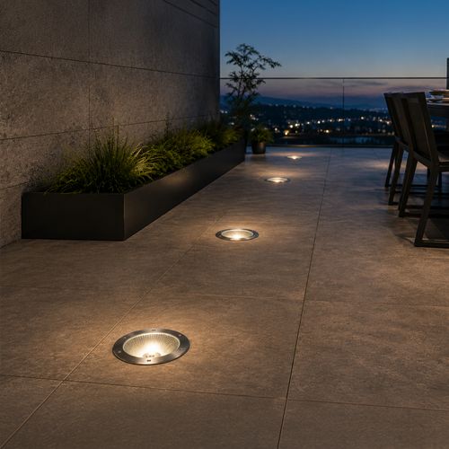 EMBUTIDO DE PISO LED STUDIO REDONDO COB 20W LUZ CÁLIDA (3000K) IP67