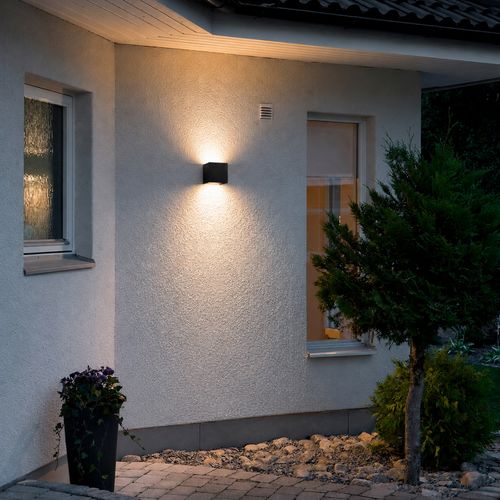 APLIQUÉ MURO LED STUDIO CUBO BIFOCAL 10W LUZ CÁLIDA (3000K) IP65