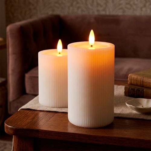 PACK VELAS LED STUDIO COLECCIÓN CERA AUTÉNTICA USB-C 0.12W LUZ CÁLIDA (2700K) A CÁLIDA (3200K)