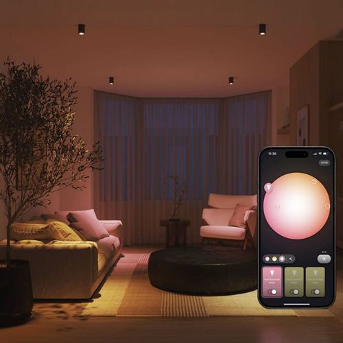 PACK AMPOLLETAS GU10 PHILIPS HUE 4.7W LUZ CÁLIDA (2200K) A FRÍA (6500K)