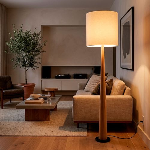 LÁMPARA DE PIE LED STUDIO ZAZ (SIN AMPOLLETA E27)