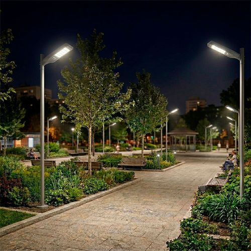ALUMBRADO PÚBLICO PHILIPS ESSENTIAL SMARTBRIGHT SOLAR 14W LUZ CÁLIDA (2700K) A FRÍA (6500K) IP65