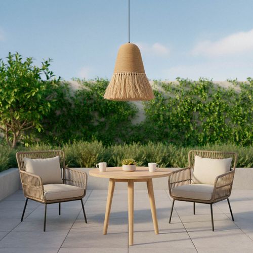LÁMPARA COLGANTE LED STUDIO BALI RATÁN 10.5W LUZ CÁLIDA (3000K)