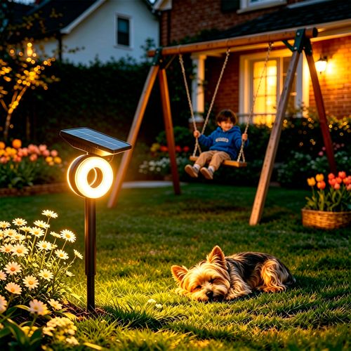 FOCO ESTACA SOLAR LED STUDIO ORIÓN 5W LUZ CÁLIDA (3000K) IP65