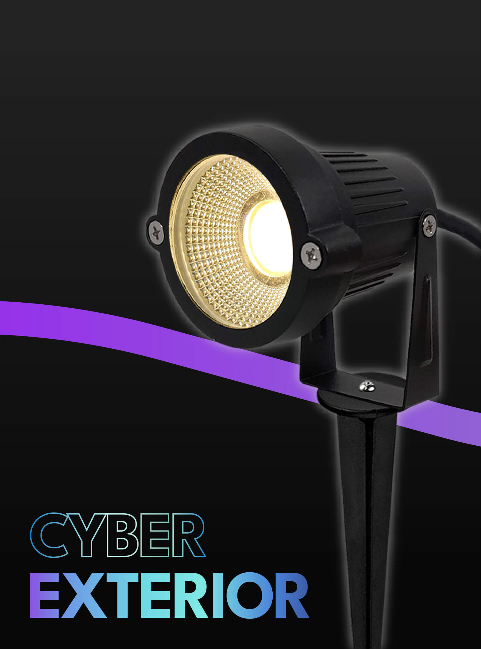 Variedad de focos y luminarias de exterior con precios Cyber