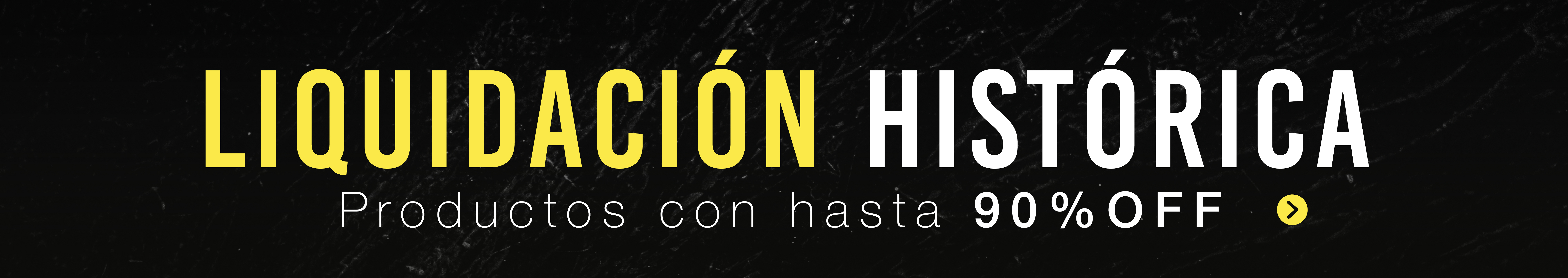 Banner de liquidación Black Sale Histórica Iluminación al precio más bajo del año. Texto principal: Nunca más a estos precios.